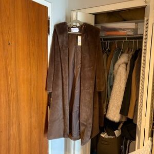 Rebecca minkoff NWT faux fur hooded coat